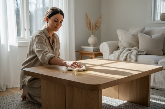 Oak, Rubio Oil, and Natural Finishes: How We Protect Our Wooden Furniture